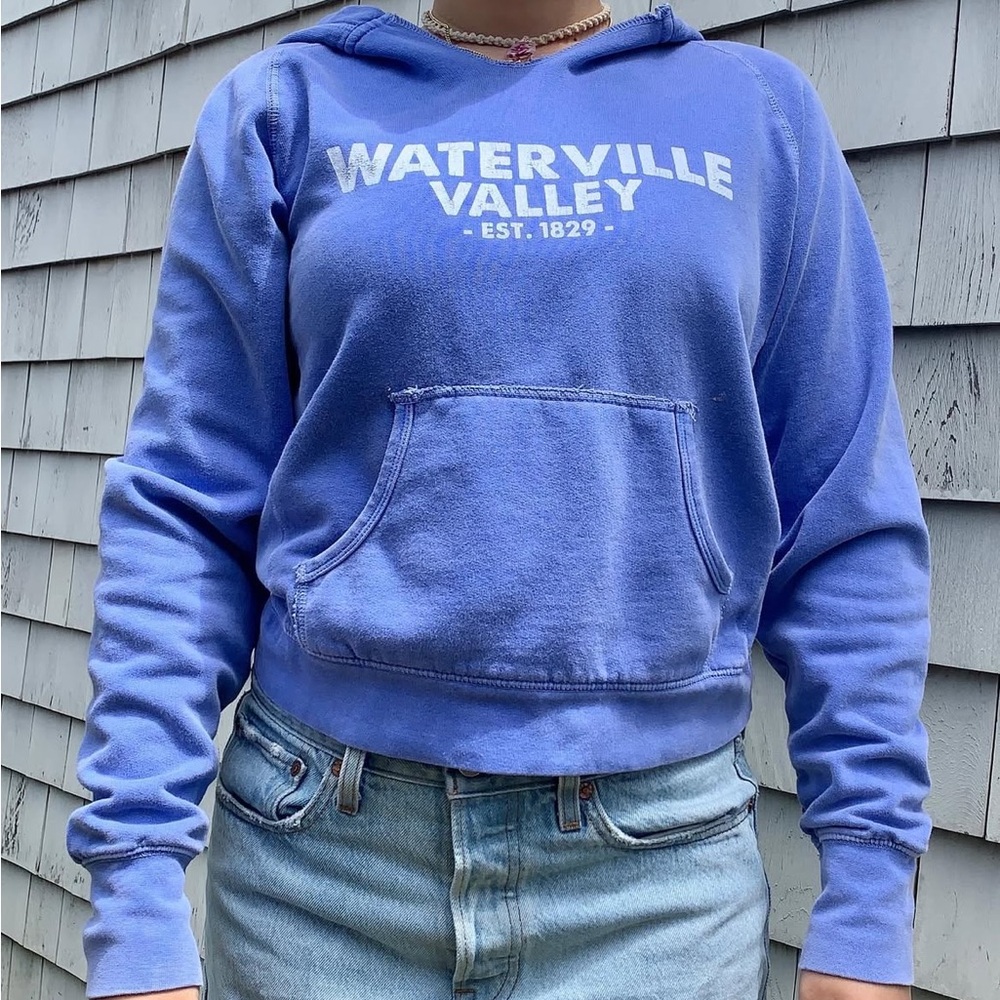 Comfort Colors Waterville Valley Indigo Hoodie - Picture 2 of 5